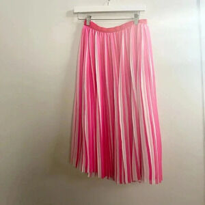 J.crew pleated neon pink skirt 00